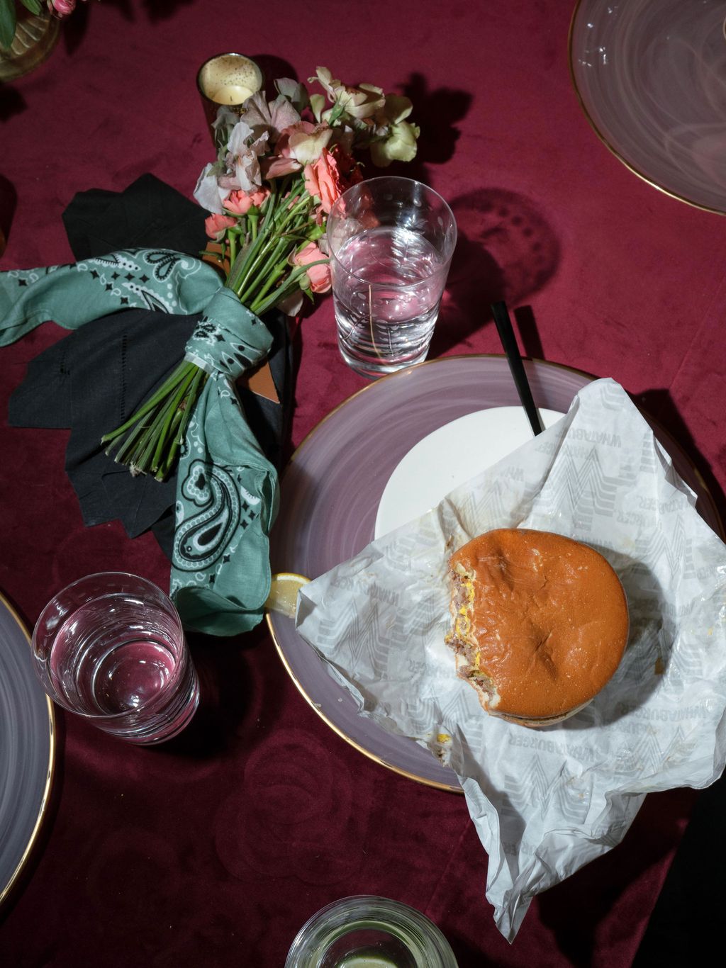 Image may contain Food Food Presentation Bread Plate Furniture Table Dining Table Meal and Cup