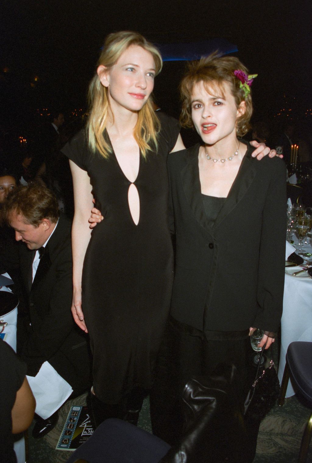 Image may contain Cate Blanchett Helena Bonham Carter Valrie Lemercier Blazer Clothing Coat Jacket Face and Head