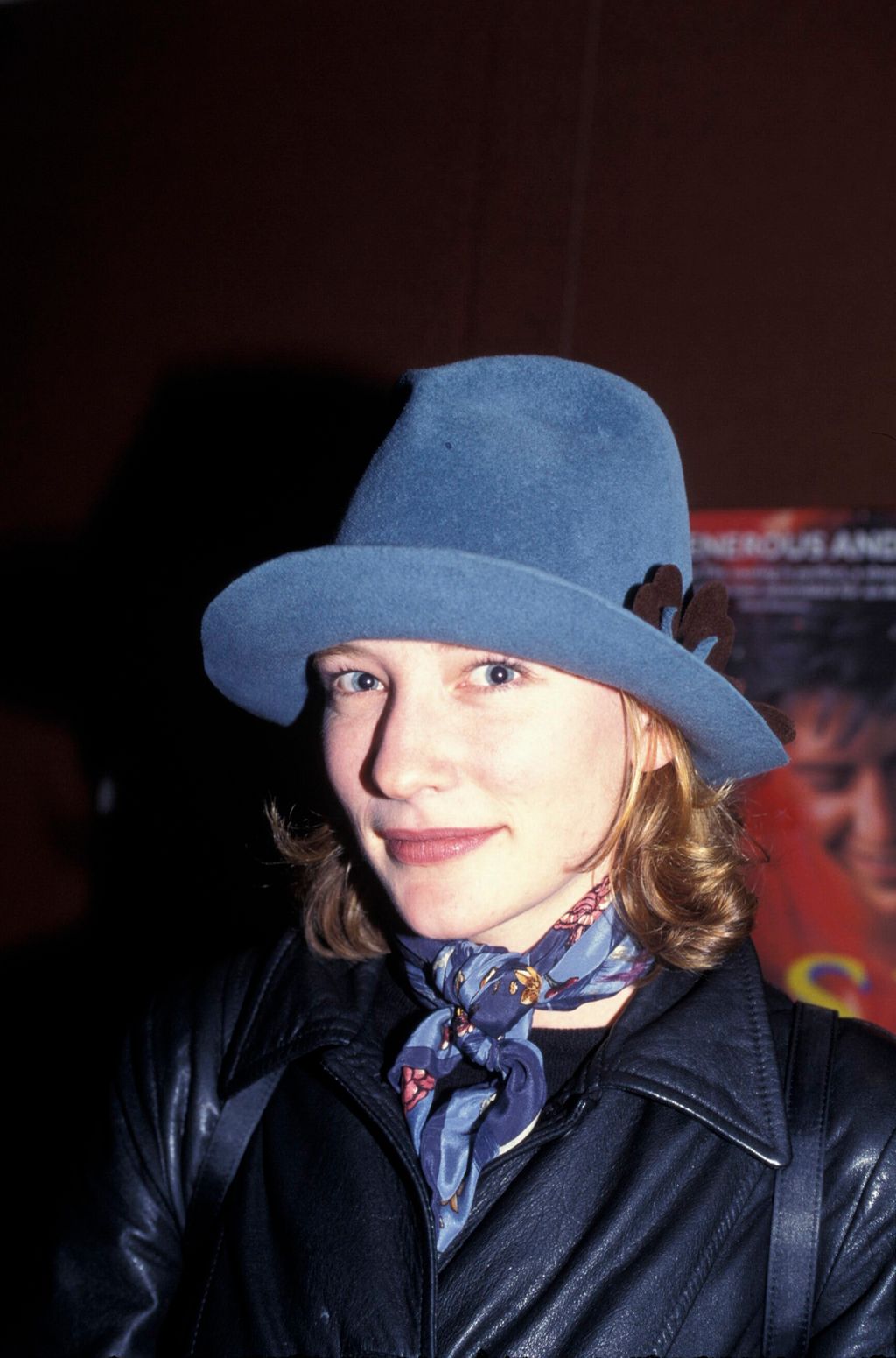 Image may contain Cate Blanchett Clothing Hat Coat Jacket Face Head Person Photography Portrait Scarf and Adult