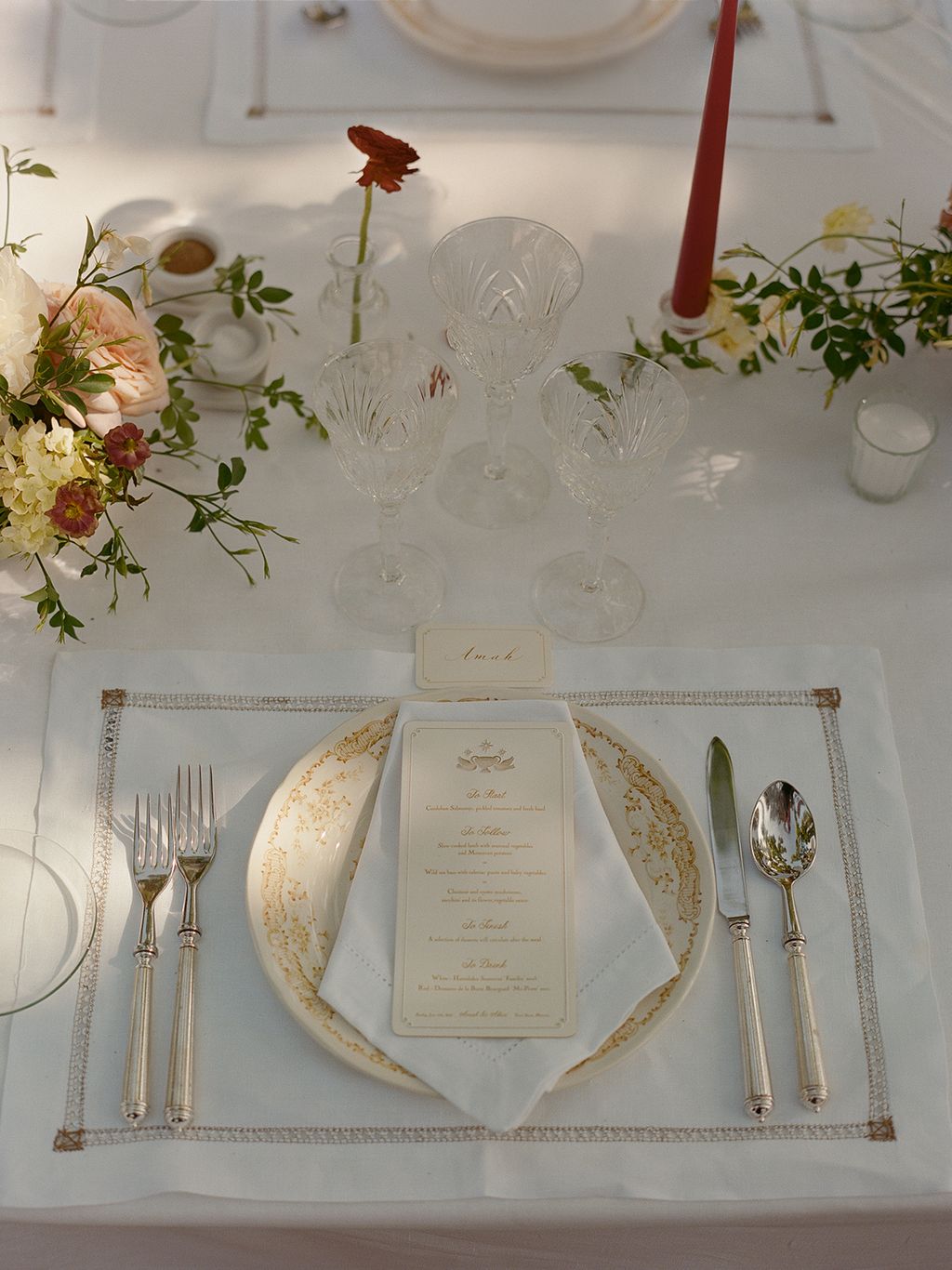 Image may contain Cutlery Furniture Table Tabletop Flower Flower Arrangement Plant Dining Table Spoon and Blade