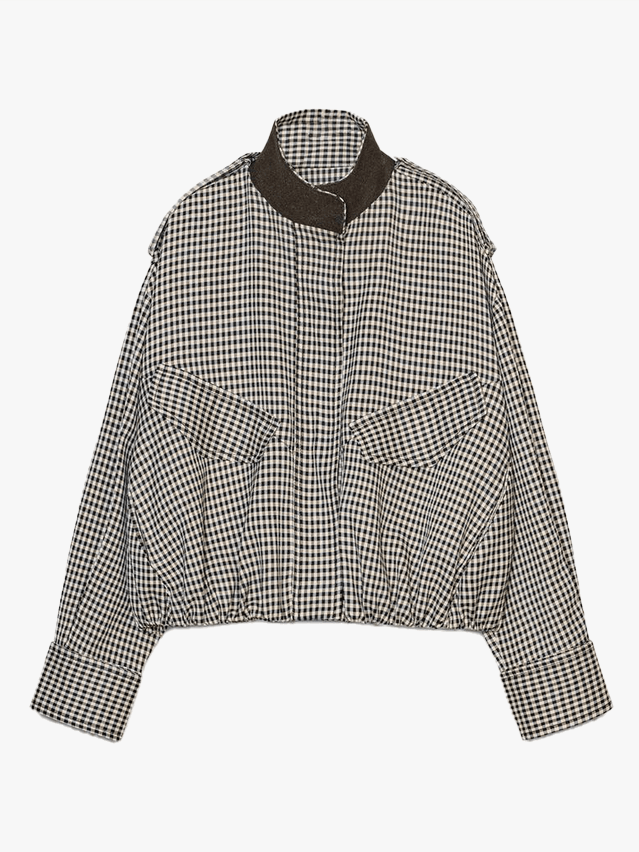 Image may contain Blouse Clothing Coat Shirt Knitwear and Sweater