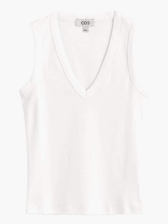 Image may contain Clothing Undershirt TShirt Tank Top and Blouse