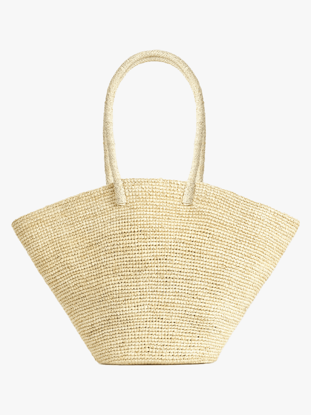 Image may contain Accessories Bag Handbag Woven Tote Bag and Basket
